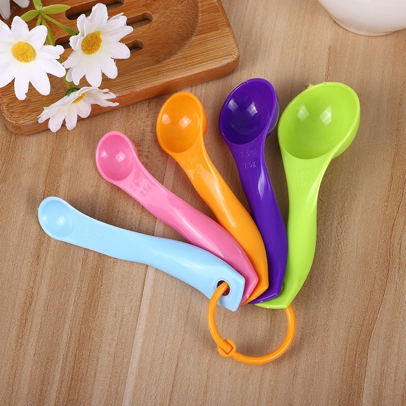 Combo 5 muỗng đong gia vị nhiều màu tiện ích - July