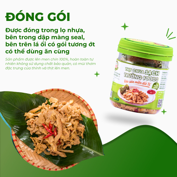 Combo 3 Hộp Thịt Chua Truyền Thống Trường Foods 180g/Hộp