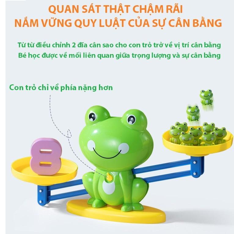 Đồ Chơi Montessori- Đồ Chơi Giáo Dục Thông Minh- Ếch/ Khỉ Cân Bằng Trọng Lượng Hỗ Trợ Trẻ Học Toán Và Phép Tính