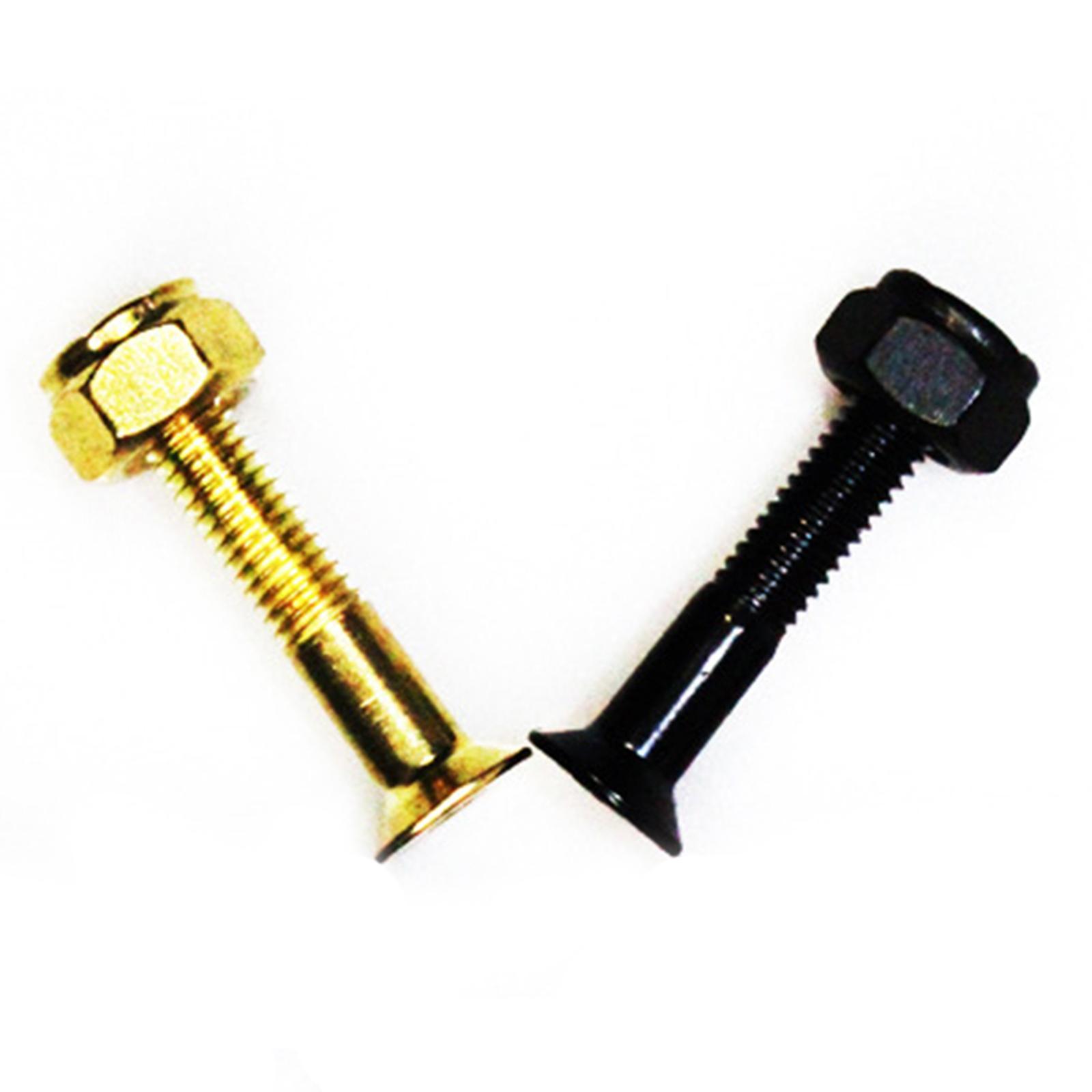 8pcs Replacement Longboard Skateboard Hardware Screws Mounting Black 35mm