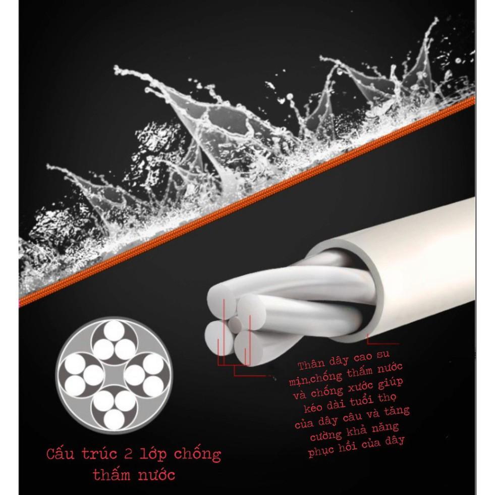 Dây dù câu cá pe x12 màu xanh 100m