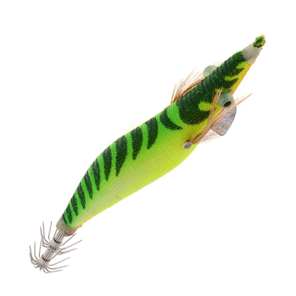 3.0# Squid Jigs Luminous Fishing Artificial Baits Color A