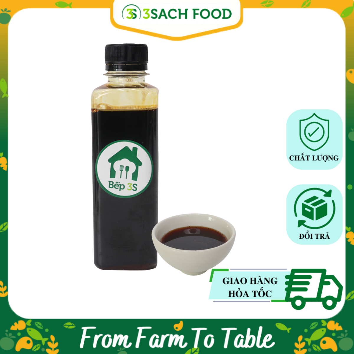 Sốt Xào 3Sach Kitchen (Chai 300Ml)