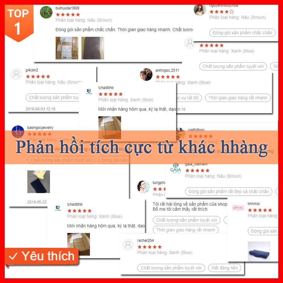 (HOT) Gối ngủ Nhật Bản cao su non đa năng giúp ngủ nhanh hết mất ngủ, phòng chống thoái hóa đốt sống cổ, hết ngáy ngủ