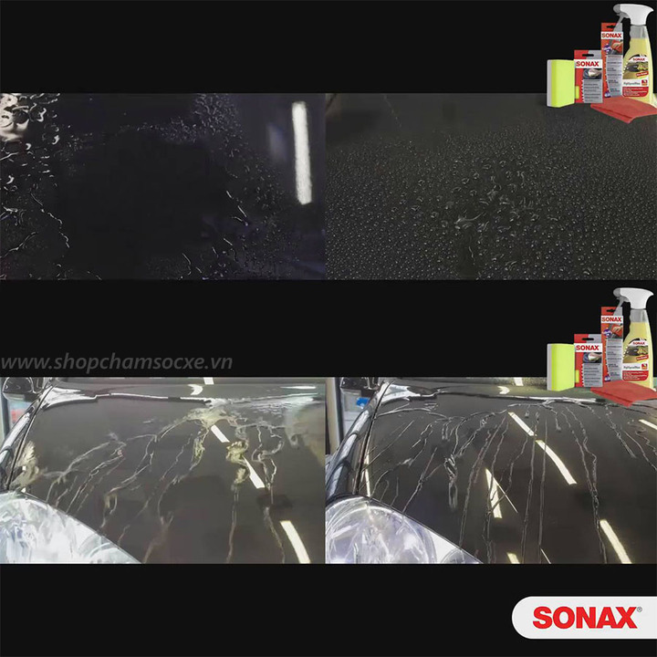 Chai xịt đánh bóng sơn ướt Sonax Highspeed Wax 288200 dung tích 500ml