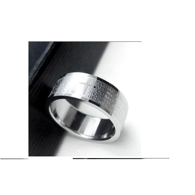 Bộ nhẫn thép titan và dây chuyền bạc 925 thời trang nam nữ
