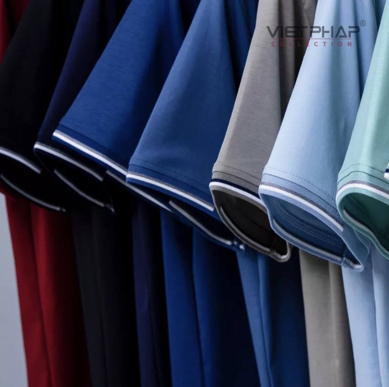 Áo Polo Nam VIỆT PHÁP Form Luxury - Thun Cây Dù Lạnh Màu lịch lãm, sang trọng 99903