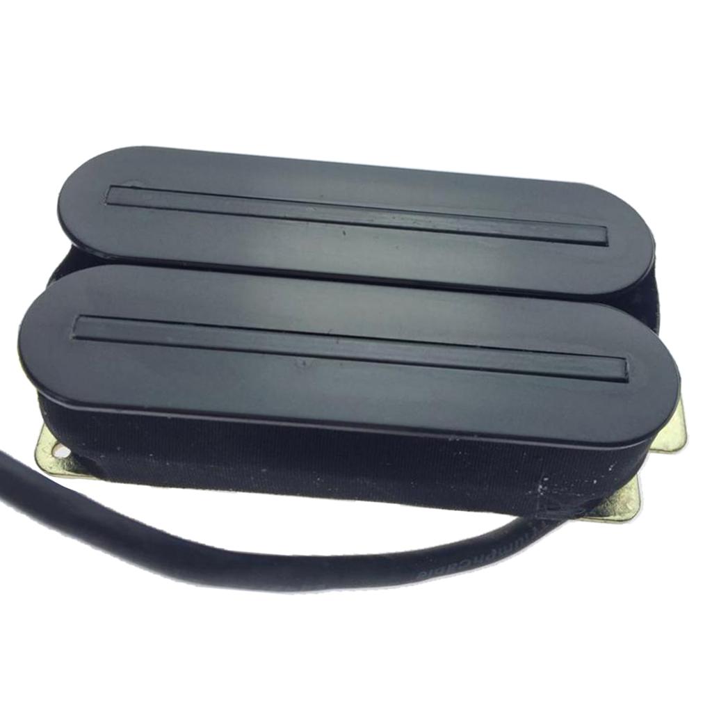 Sunnimix Có Dây Đàn Guitar Điện Humbucker Đường Sắt Đôi Bán Tải 80X32X15 Mm, Màu Đen
