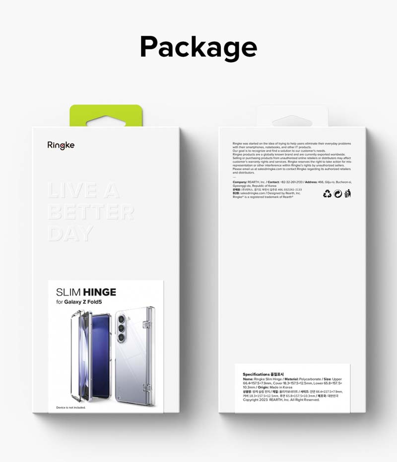 Ốp lưng dành cho Samsung Galaxy Z Fold 5 RINGKE Slim Hinge - Hàng Chính Hãng
