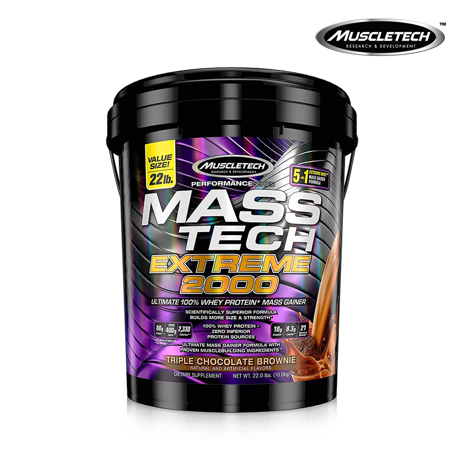 MuscleTech Mass Tech Extreme 2000 22Lbs (10Kg) - Sữa Tăng Cân Tăng Cơ Nac