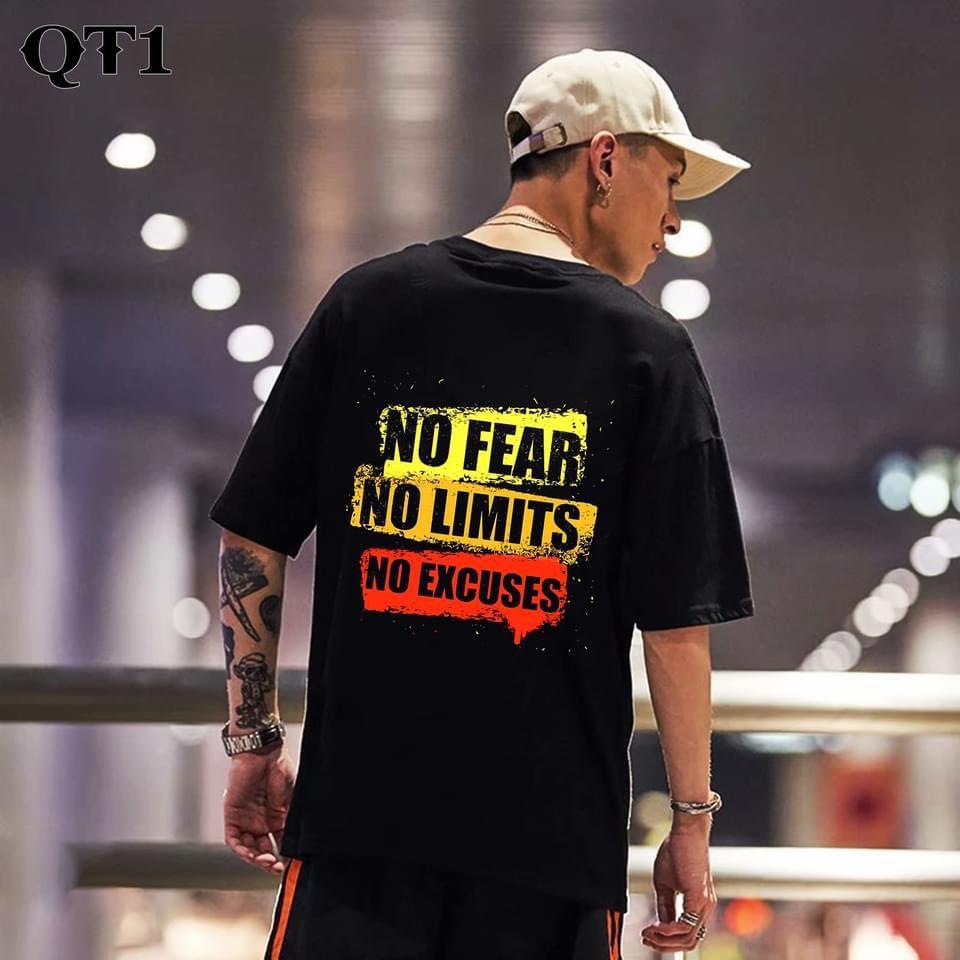 ÁO THUN NAM NỮ COTON NO FEAR NO LIMITS