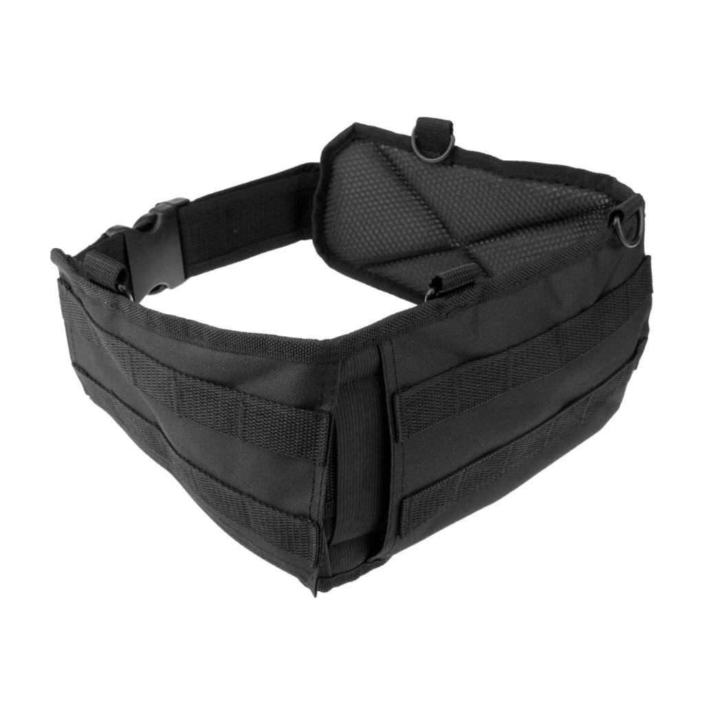 Tactical Battle Molle Belt Webbing Combat Waist Padded Belt