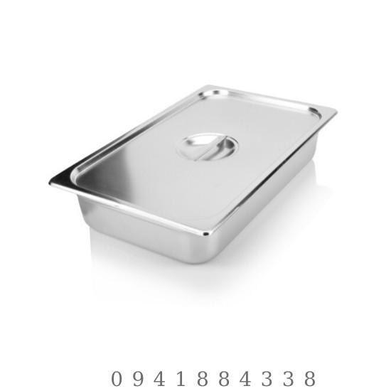 Khay Inox Đựng Topping, Khay Topping Có Nắp