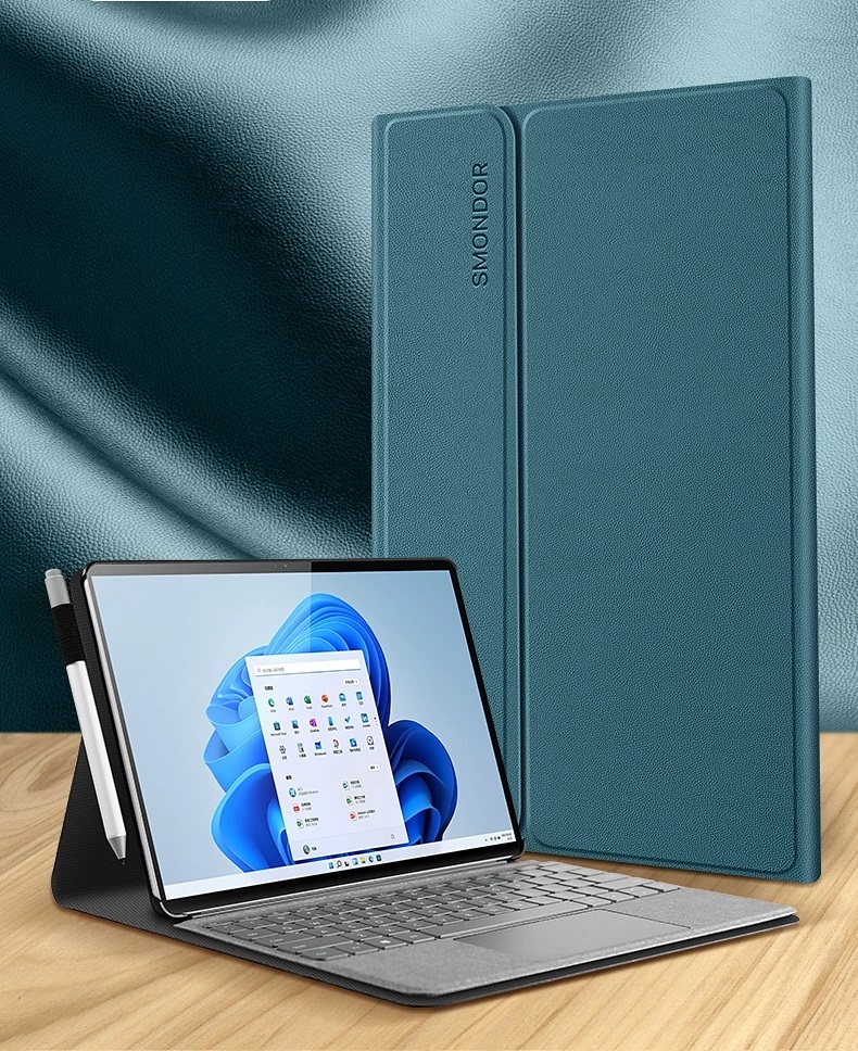 Bao da PU dành cho Surface Pro 4,5,6,7,7Plus và 8 hiệu Smondor- Hàng nhập khẩu