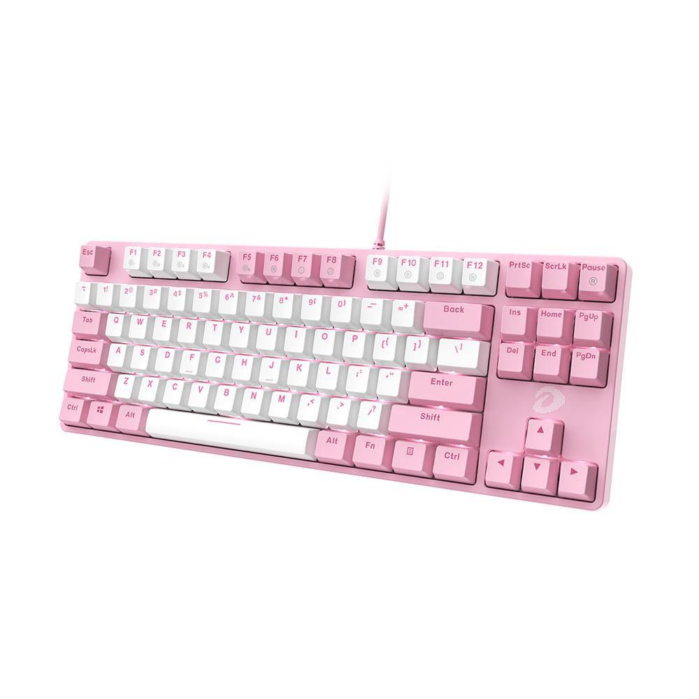 Bàn Phím cơ Dareu EK87 (USB/Pink White/Black/White /DareU switch) hàng chính hãng