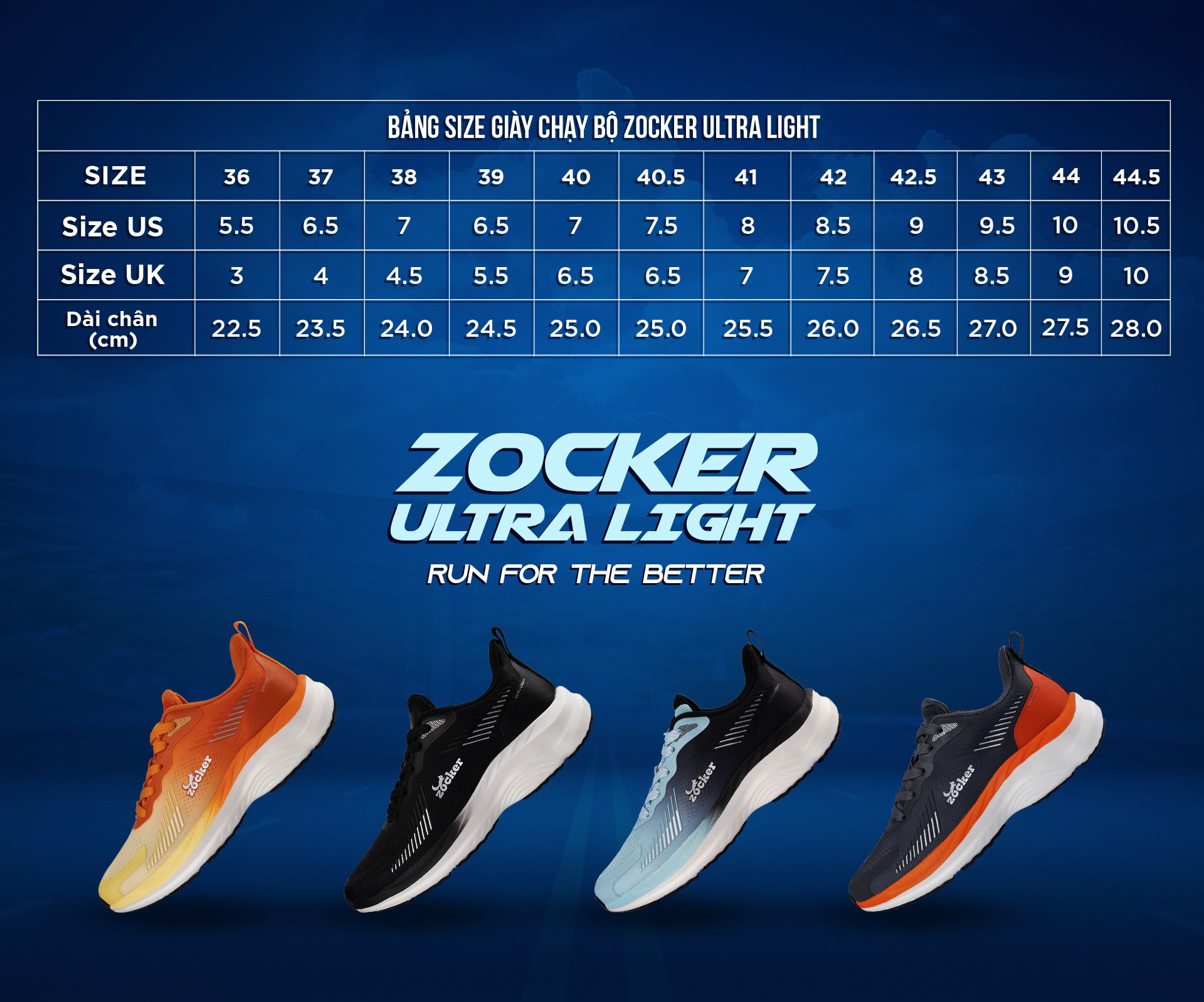 Giày chạy bộ Zocker ZCB ULTRA LIGHT Dark Gray, Siêu Nhẹ, Siêu Bền, Siêu Nảy, Tặng Kèm Tất Dệt Kim Cao Cấp