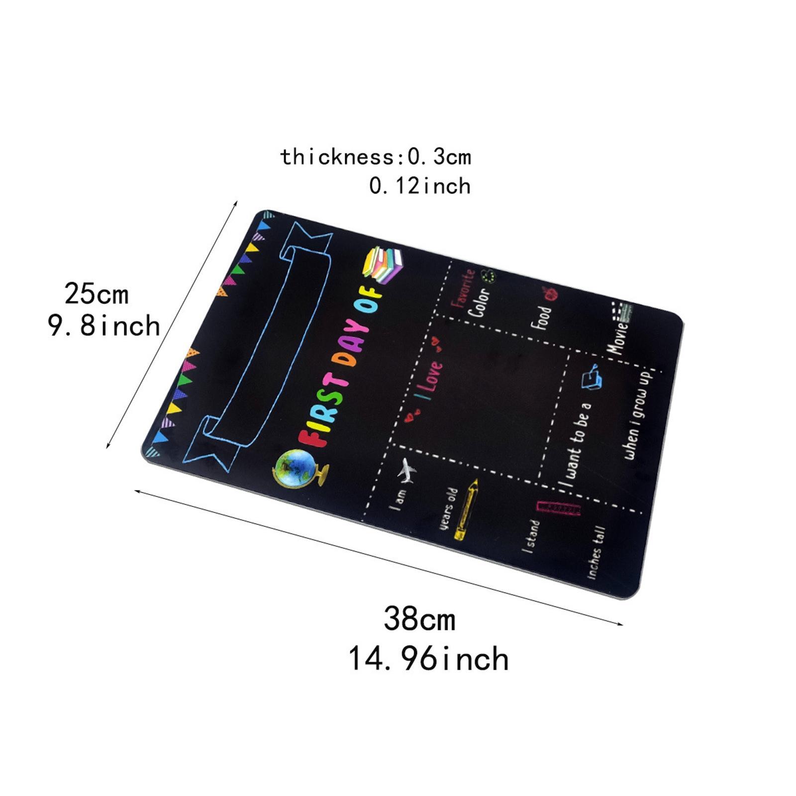 First Day Day of School Chalkboard Double Sided for Kindergarten Office