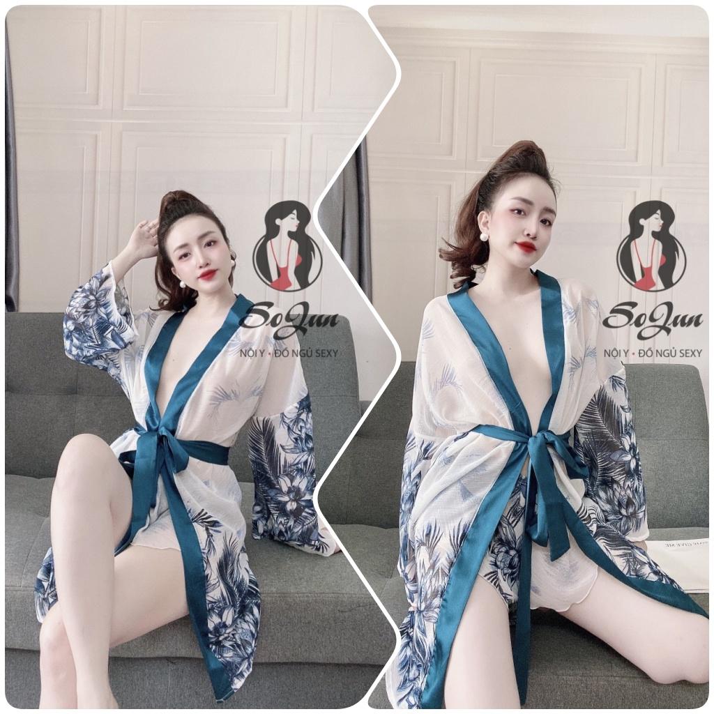 Áo choàng Voan phối satin kèm quần