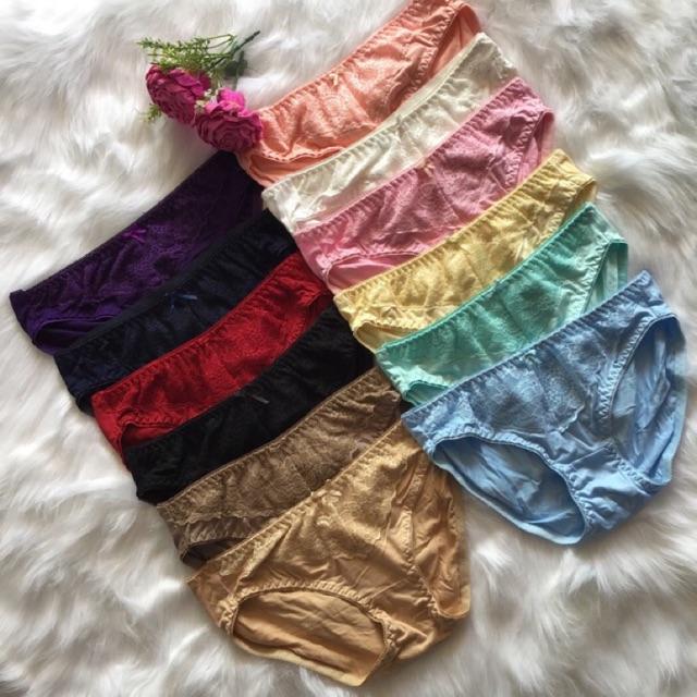 10 Quần lót cotton phối ren trước