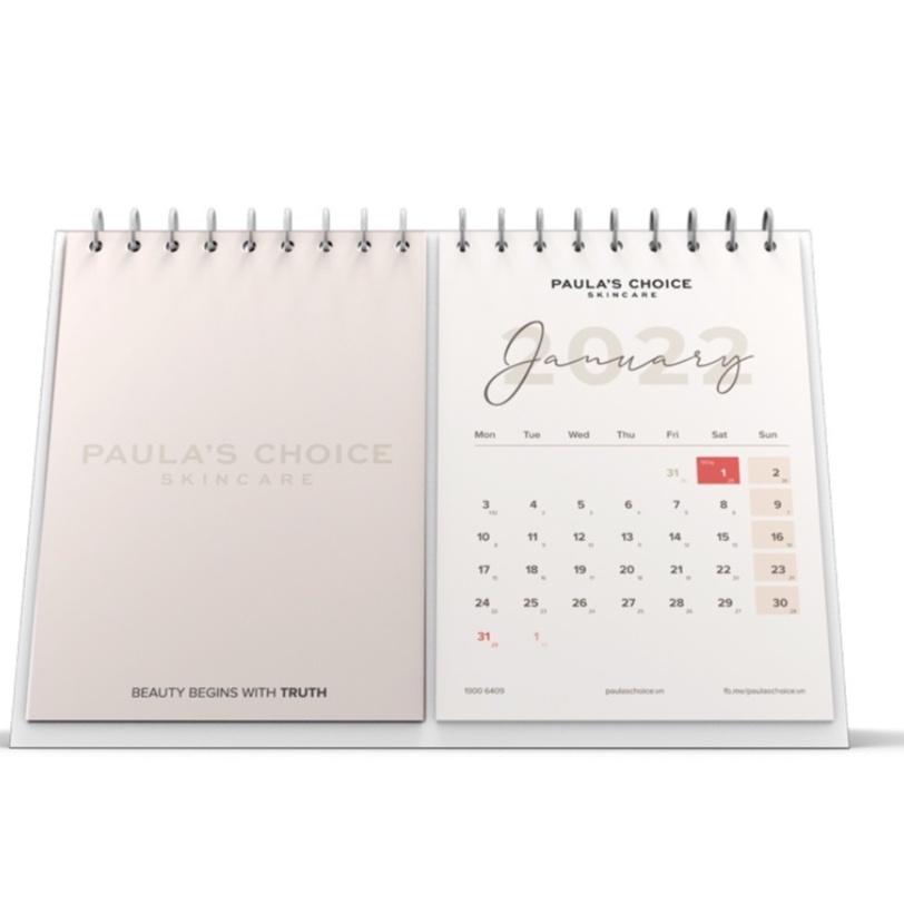 GIFT- Lịch Để Bàn Paula’s Choice Phiên Bản Đặc Biệt Năm 2022