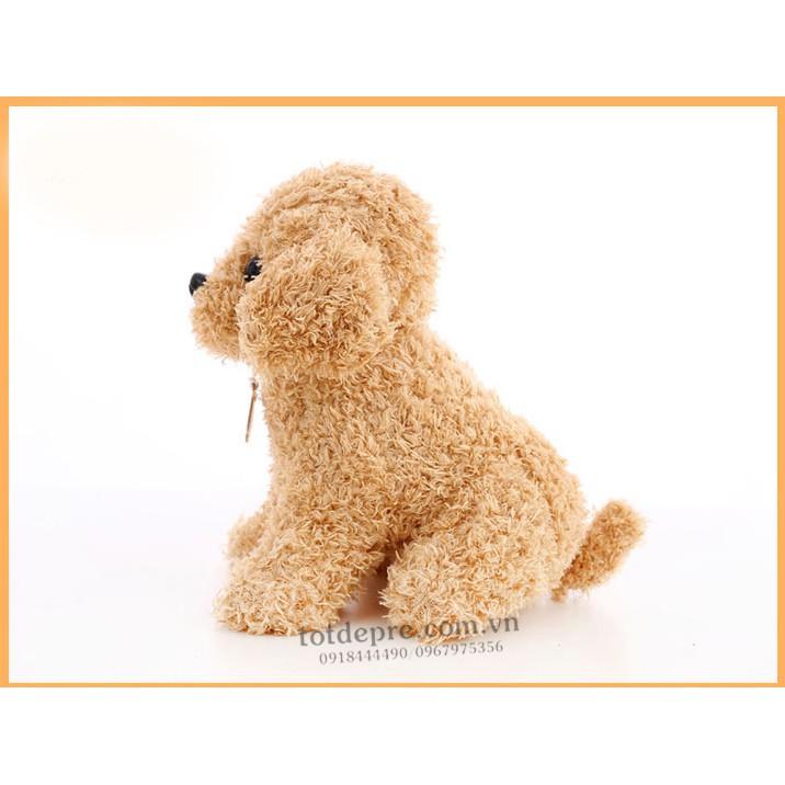 Chó lông xù nhồi bông cao 20cm