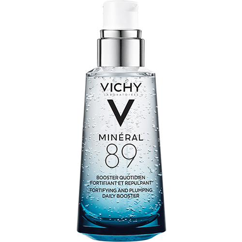 Bộ 3 dưỡng Chất (Serum) Khoáng núi lửa cô đặc Vichy Mineral 89 50ml, kem dưỡng ẩm Aqua Gel Cream 15ml và sữa rửa mặt trắng da Ideal White Foam 15ml