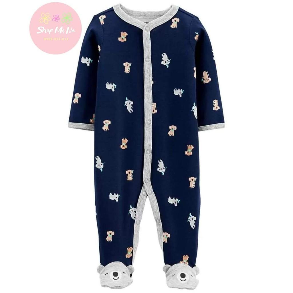 Sleepsuit / bodysuit bộ body dài tay xuất dư các hãng cho bé trai bé gái