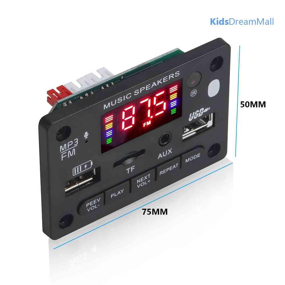 Bảng Mạch Khuếch Đại Âm Thanh Bluetooth 5.0 MP3 DC 7-24V 2x40W Chuyên Dụng Cho Xe Hơi / Nhà Cửa