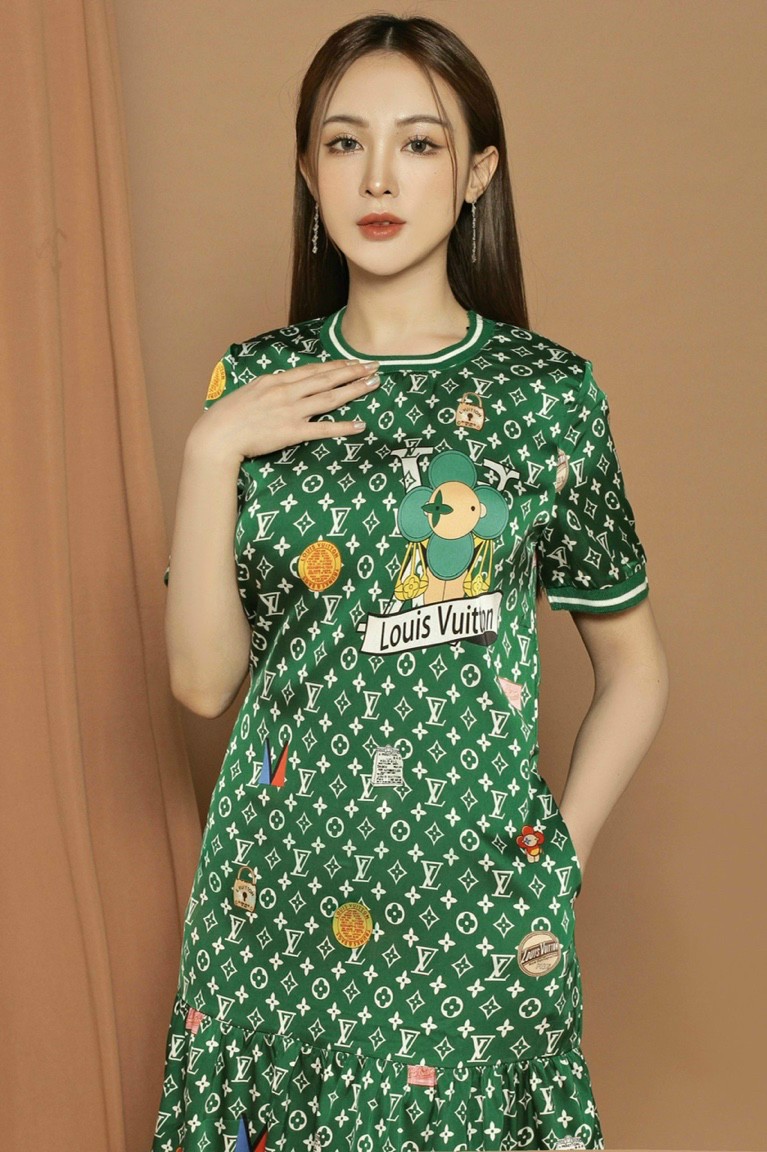 ĐẦM SUÔNG LỤA HỌA TIẾT SIÊU ĐẸP