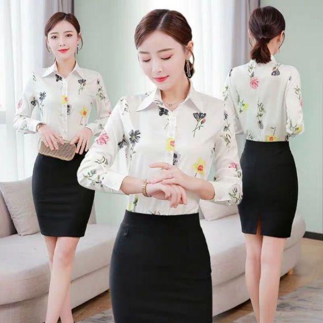 Áo sơ mi hoa độc đáo thời trang