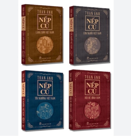 Bộ 4 Cuốn Nếp Cũ Gồm Con Người Việt Nam - Hội Hè Đình Đám - Làng Xóm Việt Nam - Tín Ngưỡng Việt Nam - Toan Ánh - Bìa Mềm