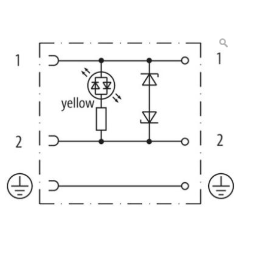 SVS VALVE PLUG FORM BI 11MM FIELD-WIREABLE  24V LED+Z-Diode M16x1.5