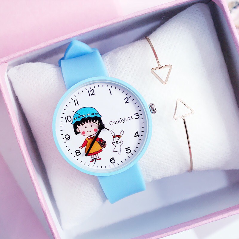 Đồng hồ thời trang nữ Candycat Maruko dây silicon nhiều màu cá tính CS1596