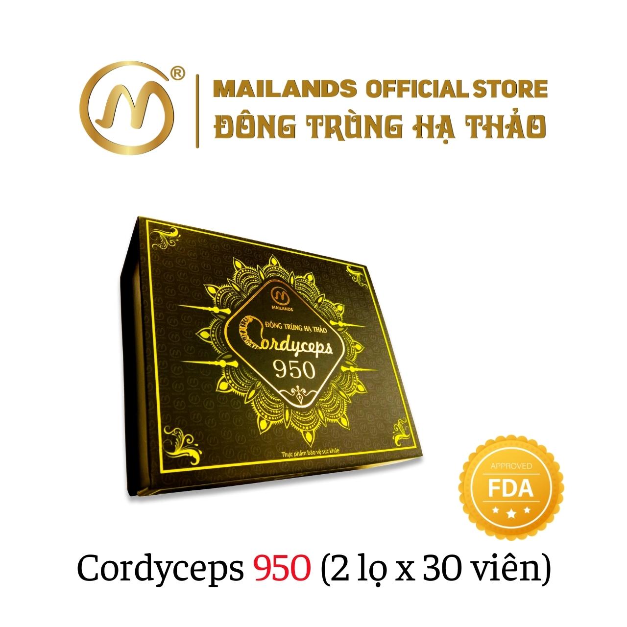 Đông Trùng Hạ Thảo Cordyceps 950 tăng cường sức đề kháng, nâng cao thể trạng