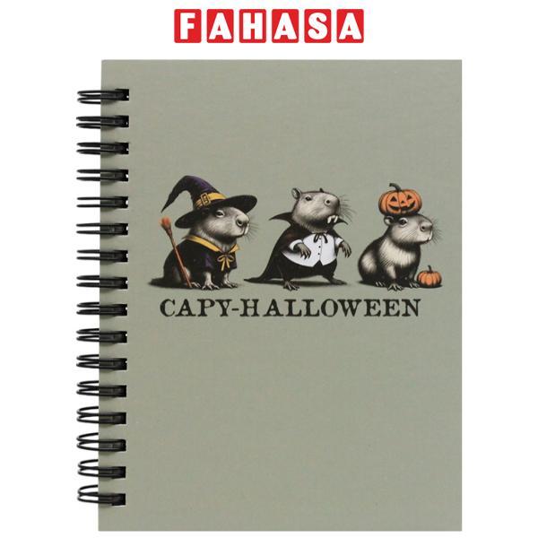 Sổ Lò Xo Halloween Capybara A6 - Kẻ Ngang - 80gsm - The Sun 01