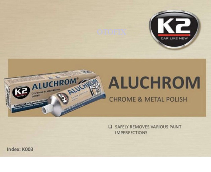 K2 aluchrom - kem đánh bóng chi tiết chrôm và kim loại ô tô