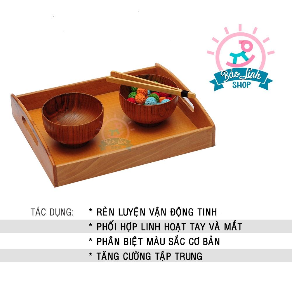 Đồ chơi cho bé 2 tuổi – Set tập gắp rèn luyện vận động tinh, giúp đôi tay bé khéo léo| Giáo cụ Montessori 0-3