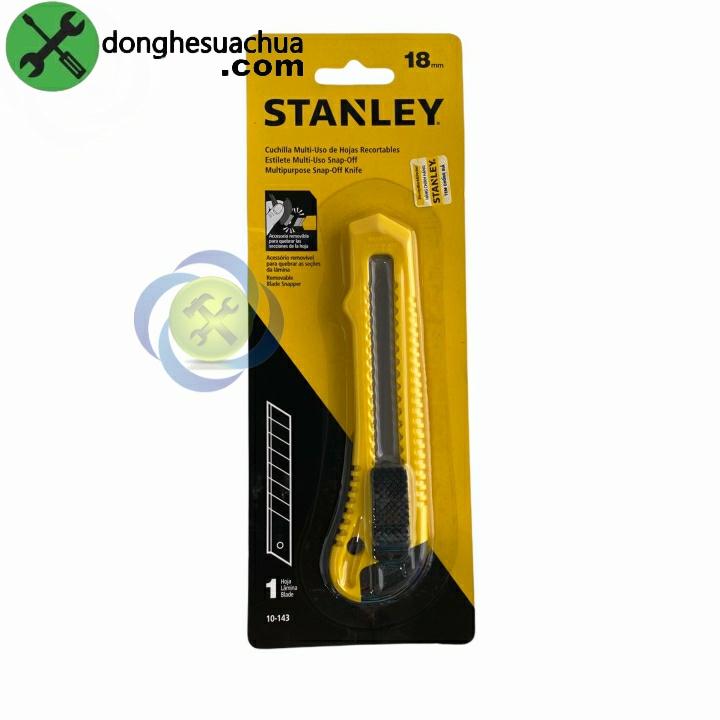 Dao rọc giấy Stanley 10-143 kèm 1 lưỡi bảng rộng 18mm