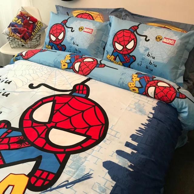 Set Cotton 3D Disney Hàng Nhập Khẩu Cao Cấp 4 Món Siêu Dễ Thương Người Nhện Mẫu 2
