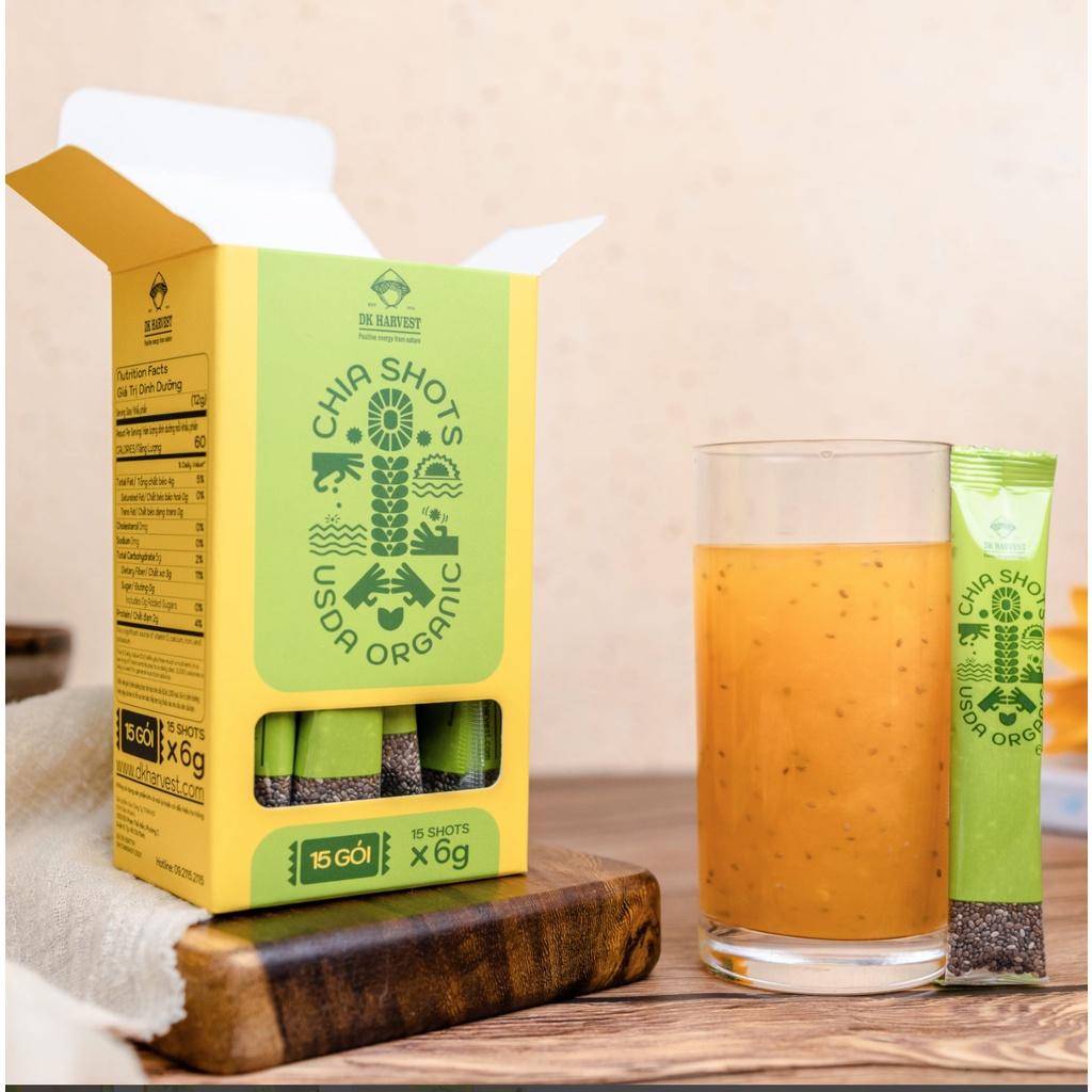 COMBO SIÊU TIẾT KIỆM - 2 Hộp chia shot Organic DK Harvest nhập khẩu 15x6g
