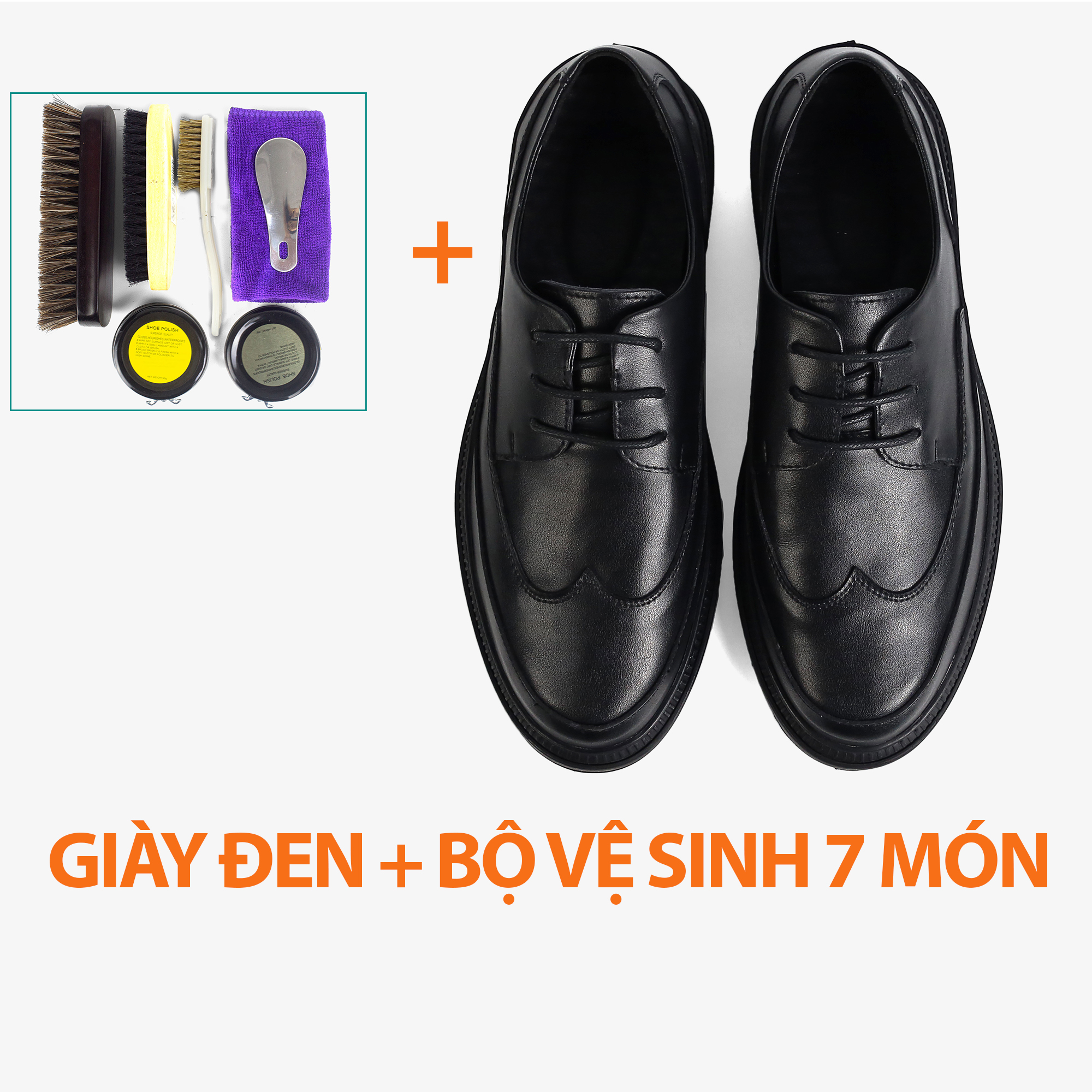 Giày Nàm Đế Cao Cao Cấp G124 - Da Bò Nappa Cao Cấp - Phong Cách Trẻ Trung Năng Động, Chính Hãng - 42 - Kèm Bộ Vệ Sinh