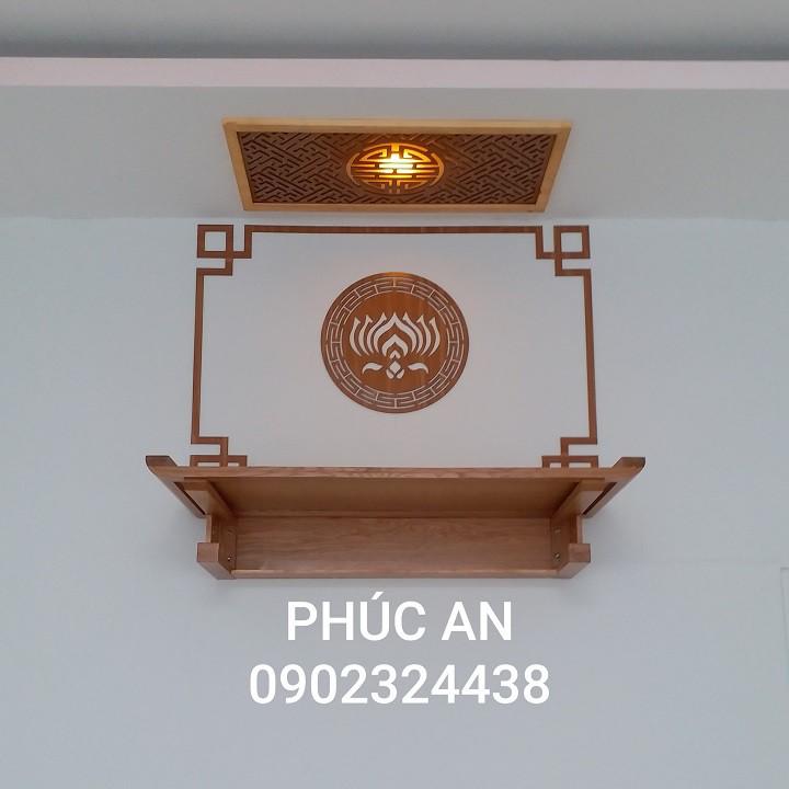 Mua bàn thờ treo tường bông hoa sen kích thước lớn size 107-48 cm, giao đủ như hình