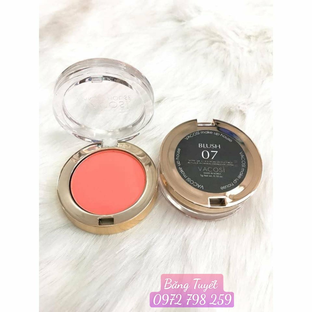 Phấn Má Hồng Vaco si Lolipop Blush Powder 4.4g Hàn Quốc #07