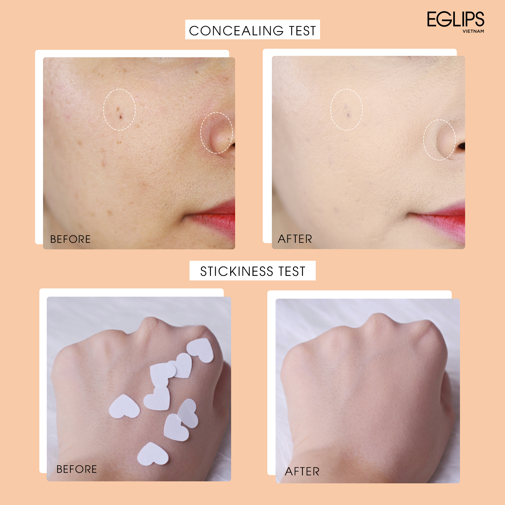 Phấn nước Eglips Blur Finishing Cushion (Chỉ số chống nắng SPF50+/PA+++) 12g (Matte) Che khuyết điểm tự nhiên