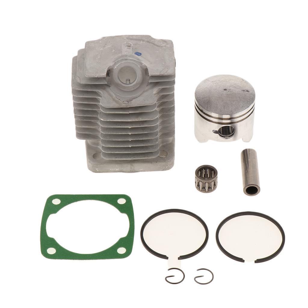 Cylinder Head Piston Kit with Rings Pin Clips for 49cc Engine
