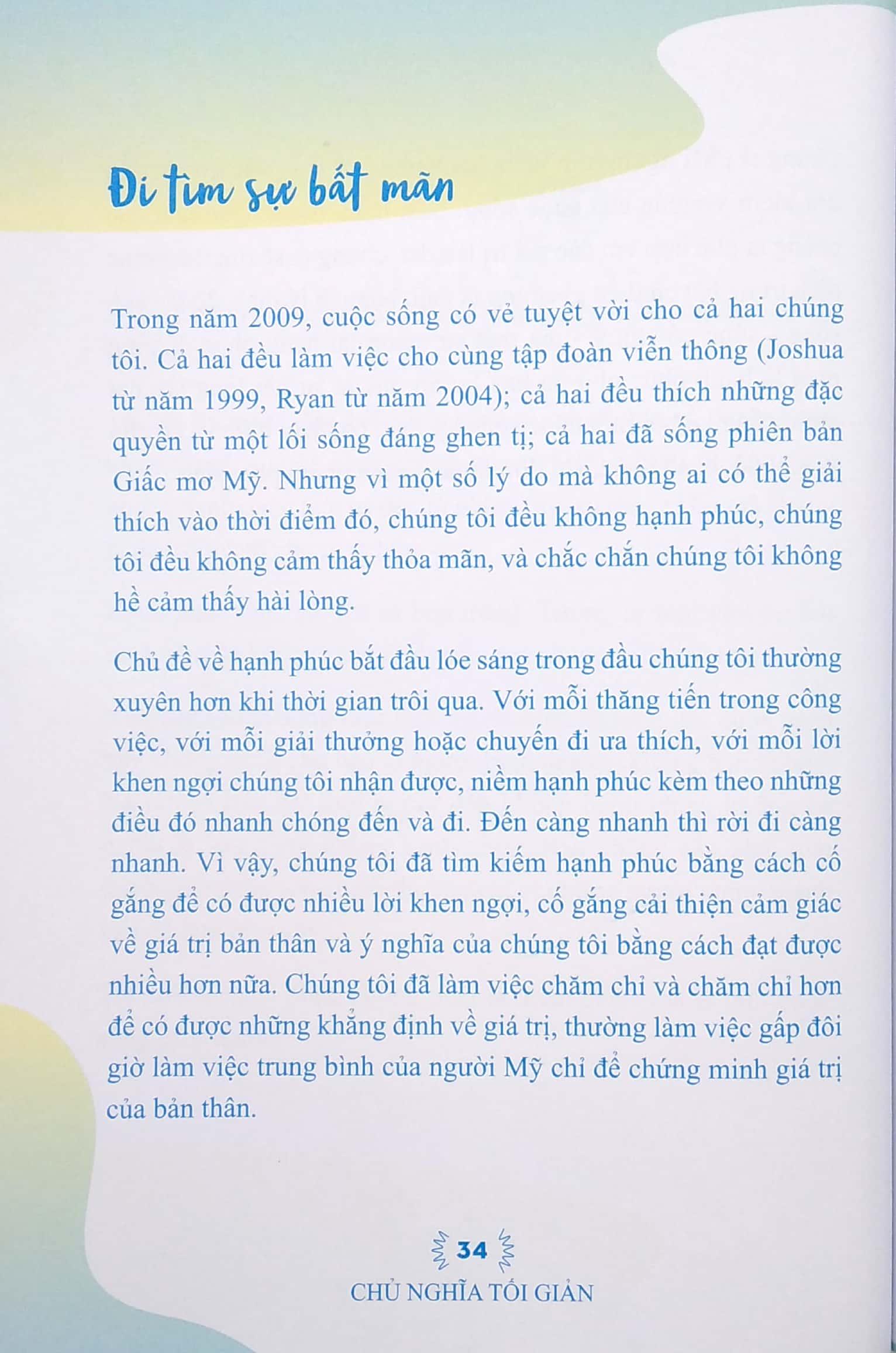 Sách Chủ Nghĩa Tối Giản - Hãy Sống Một Cuộc Sống Có Ý Nghĩa (Tái bản 2020)