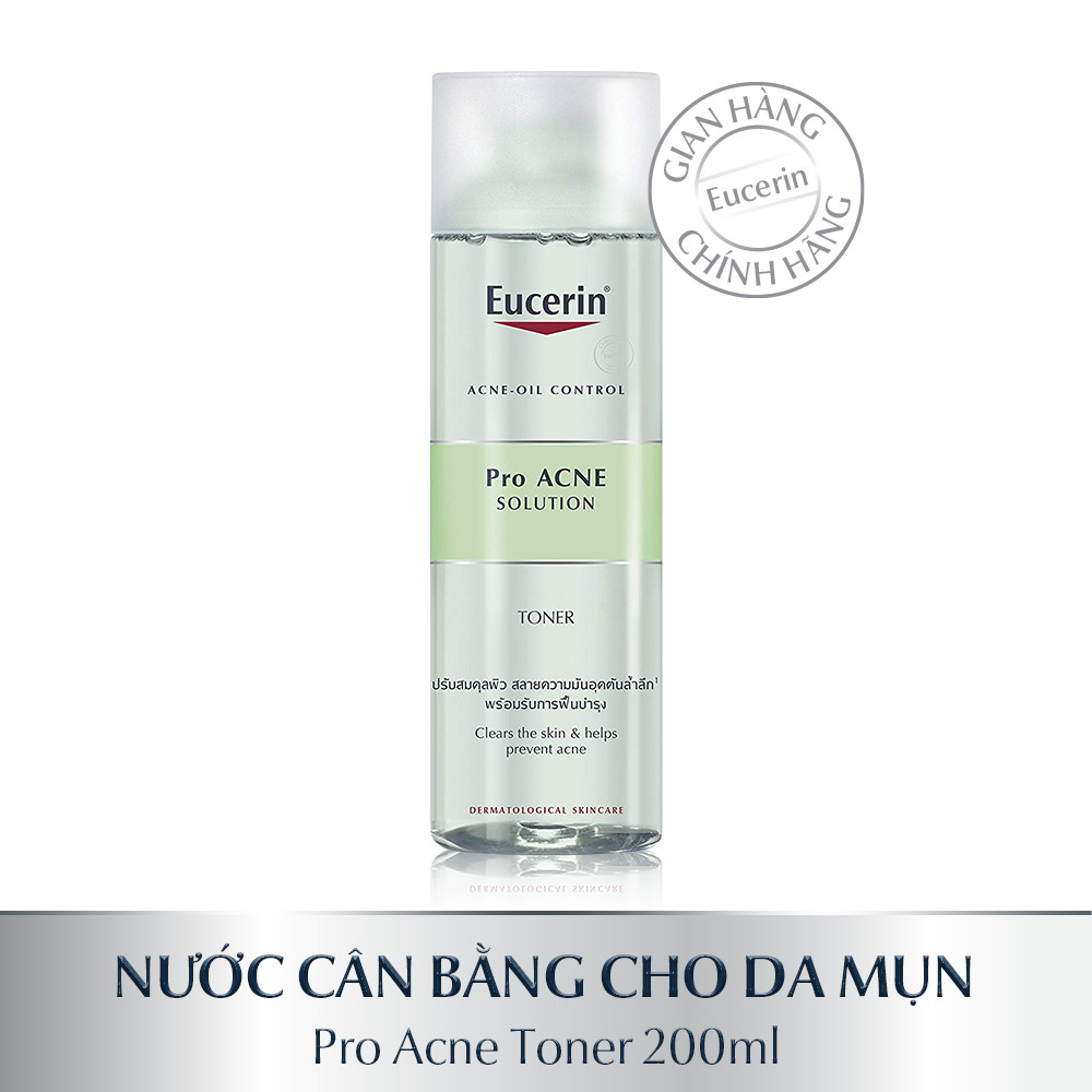 Nước cân bằng cho da nhờn mụn Eucerin Pro Acne Toner 200ml