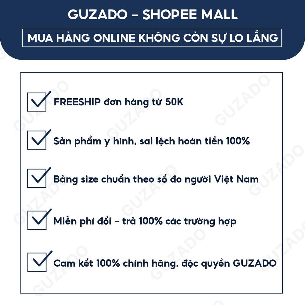 Combo 3 áo thun nam Guzado cotton mềm mát,trẻ trung năng động dễ phối đồ CB3GTS01