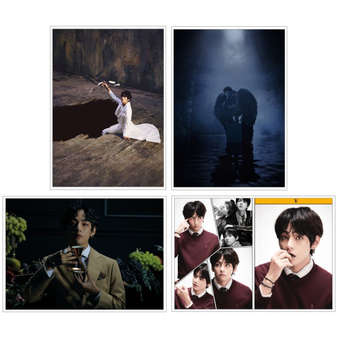 Poster V BTS “Map Of The Soul: 7” 4 tấm