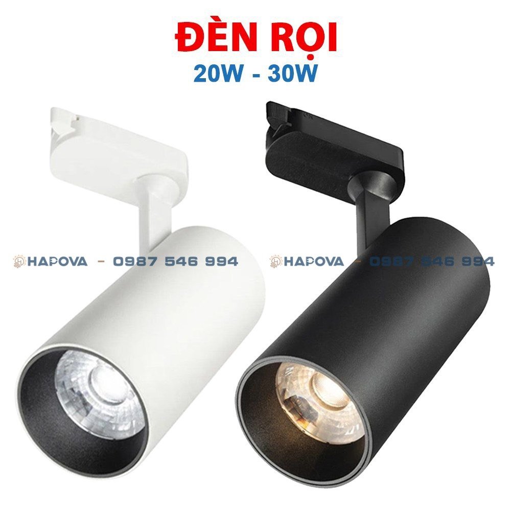 Đèn rọi, đèn rọi ray COB Ống Bơ rọi cửa hàng Công suất 20W, 30W HAPOVA NIKIS DR 02